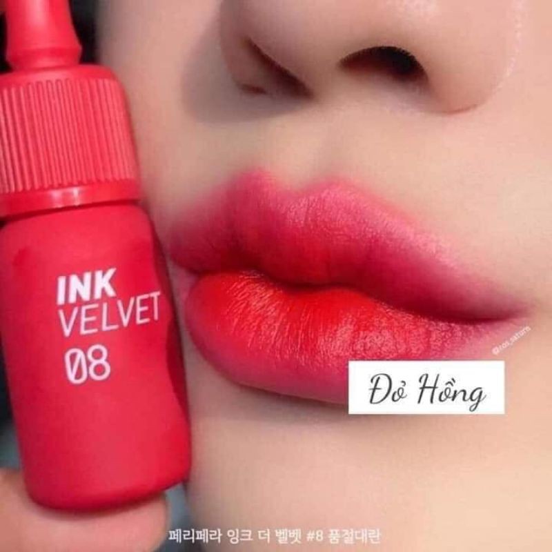 Son Ink Velvet màu 08 đỏ hồng