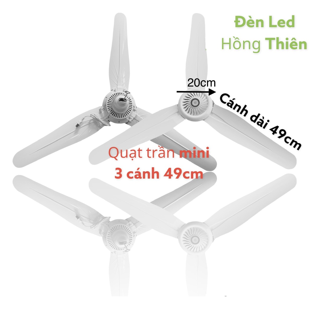 Quạt Trần Mini Đại 3 cánh Siêu Mát, Siêu Rẻ