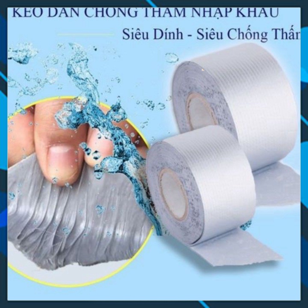 Cuộn 5 Mét Băng Keo Dán Rộng 5cm/10cm, Miếng Dán Siêu Dính, Miếng Chống Thấm Nước, Keo Chống Dột, S
