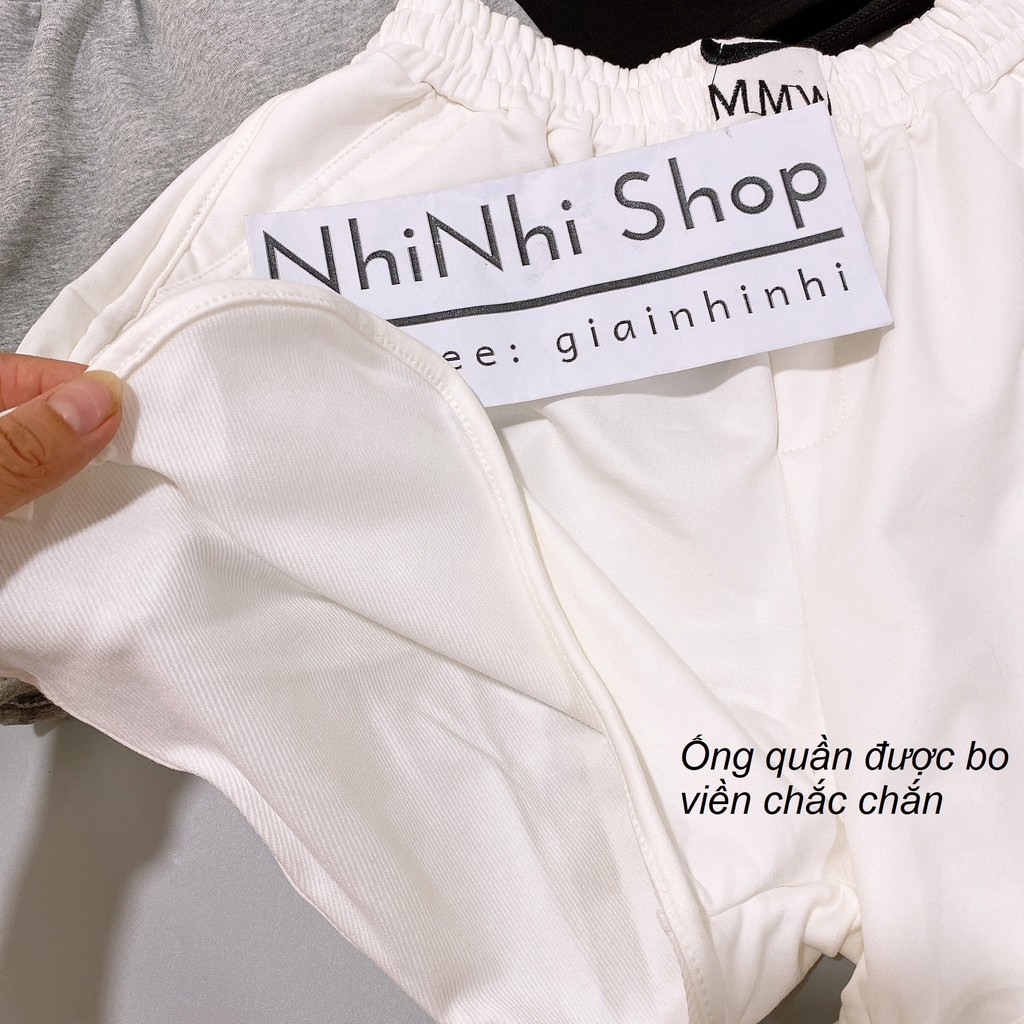 Quần đùi cotton da cá vát hai bên, Quần short nữ dáng thể thao QS5531 - NhiNhi Shop