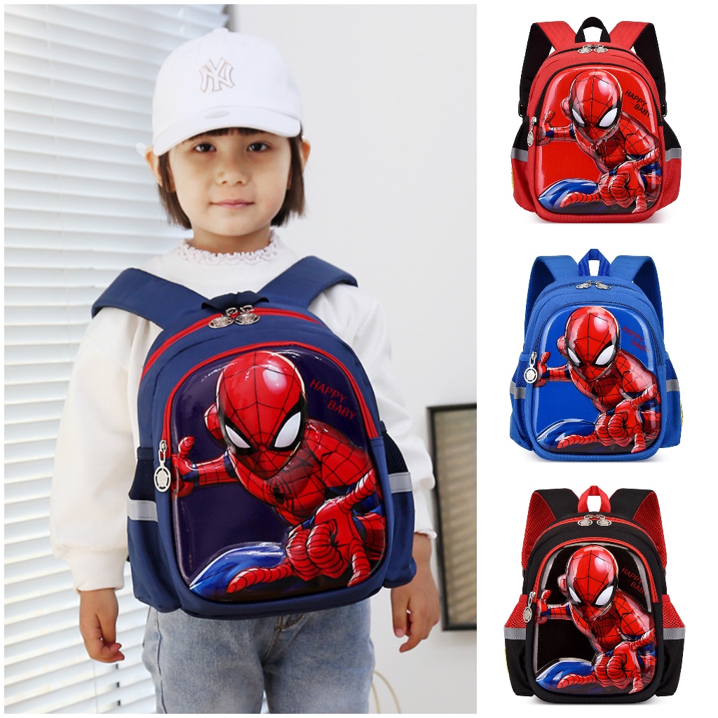 (BLTE29) Balo trẻ em 3D người nhện Spiderman cho bé trai 2-3 tuổi