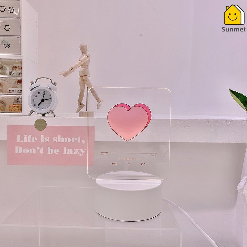 Đèn Ngủ Để Bàn Hình 3D Sáng Tạo Chuẩn Style Hàn Gồm 3 Màu Khác Nhau Trang Trí Nội Thất Quà Tặng Ý Nghĩa