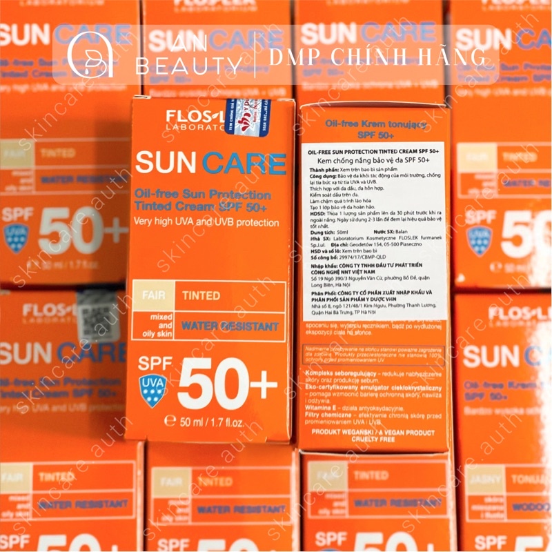 Kem Chống Nắng Kiềm Dầu FLOSLEK SUN OILFREE PROTECTION TINTED Dành Cho Da Dầu, Da Hỗn Hợp 50ml