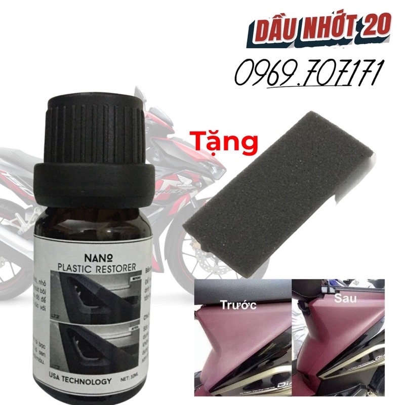 Dưỡng , phục hồi nhựa nhám  Plastic Remover tặng mút bôi .