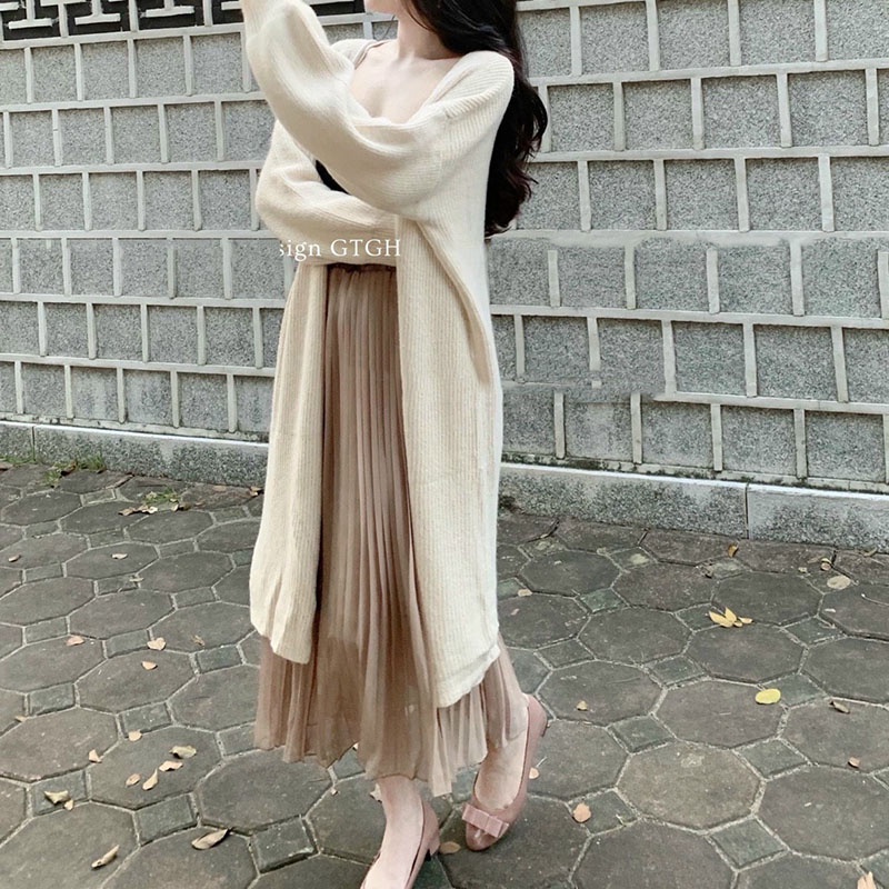 Áo Khoác Cardigan Len Lông Thỏ Dáng Dài Hàng Siêu Đẹp M502