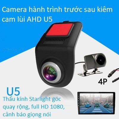 Bộ Camera Hành Trình Trước Và Sau DC-U5 - Bảo hành 12 tháng- lắp đặt tài nhà khu vực Hà Nội