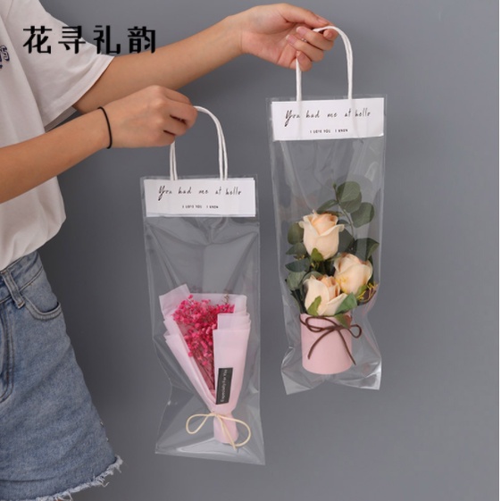 Túi Đựng Hoa Trong Suốt Nhỏ Gọn DIY
