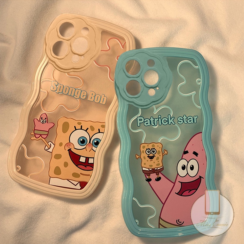 Ốp Điện Thoại Mềm Họa Tiết SpongeBob Patrick Dễ Thương Cho iPhone 11 13 12 Pro MAX 6 6s 7 8 Plus XR X XS MAX SE 2020