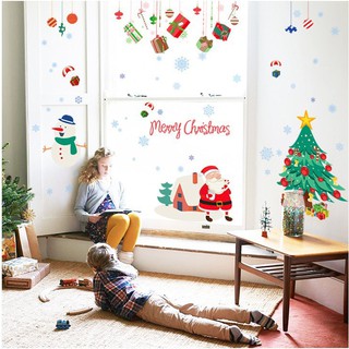 Decal trang trí noel giáng sinh vui