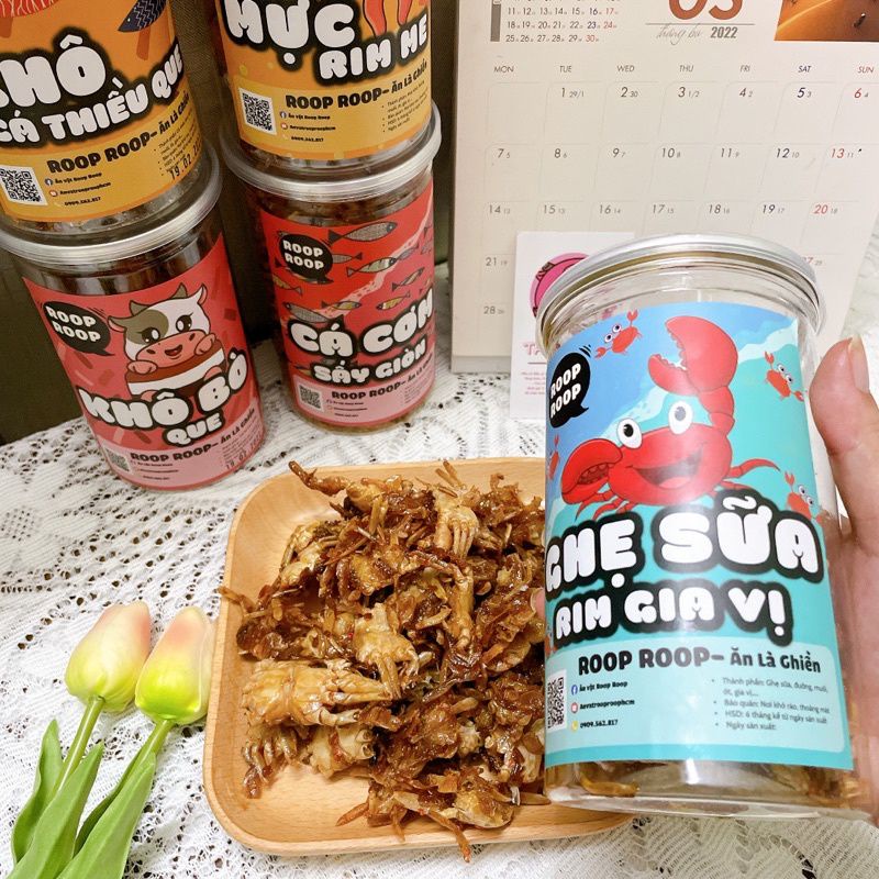 hủ pet-250gr ghẹ sữa tẩm gia vị