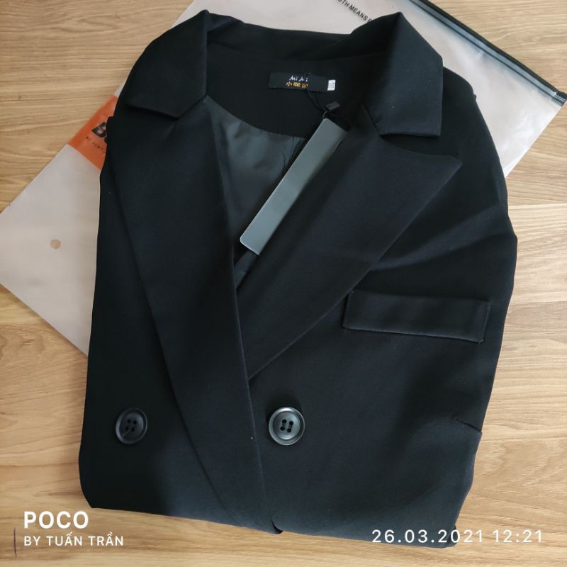 Áo blazer nữ công sở phong cách Hàn Quốc | Áo vest form rộng phù hợp nhân viên văn phòng, đi làm đk chơi | BigBuy360 - bigbuy360.vn