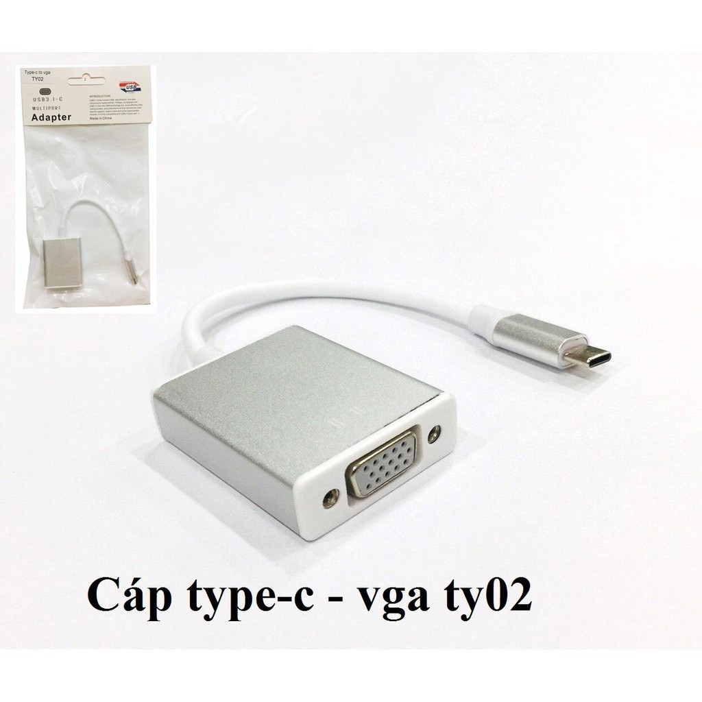 CÁP CHUYỂN ĐỔI TYPE C SANG VGA ĐẦU CÁI TY02 GIÁ RẺ