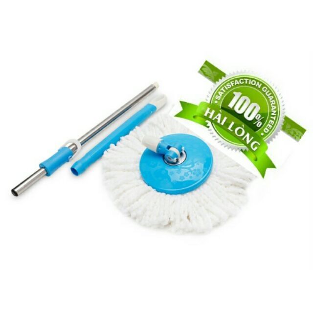 Bộ lau nhà 360 độ Gia Phú CHEAP MOP 01 ( có bánh xe - 1 bông lau )