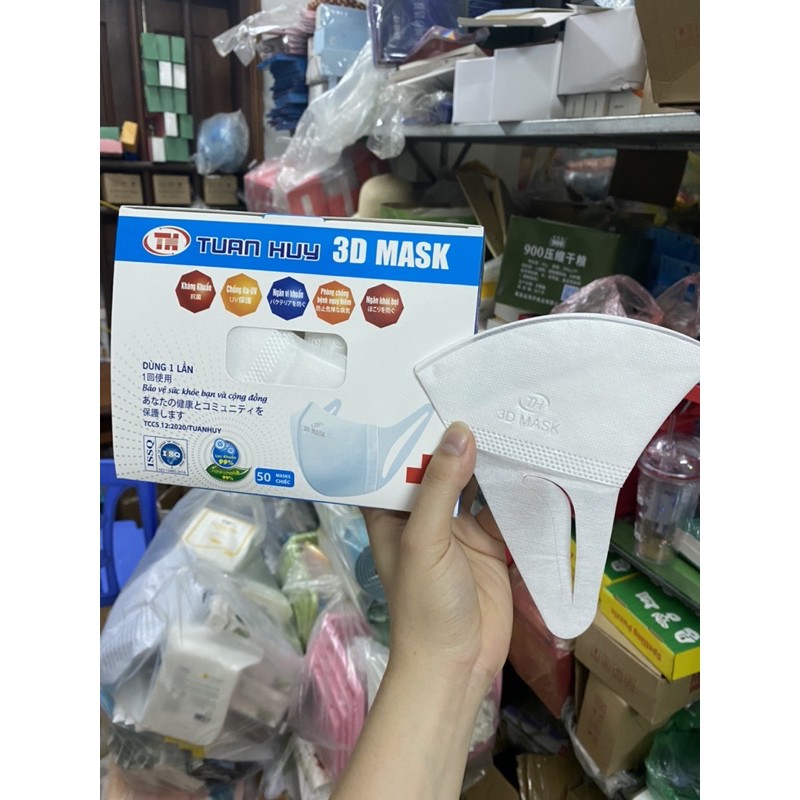 HỘP 50c KHẨU TRANG 3D MASK - ĐEO LÀ AUTO ĐẸP TRAI XINH GÁI LUÔN NHA CHỊ E | BigBuy360 - bigbuy360.vn