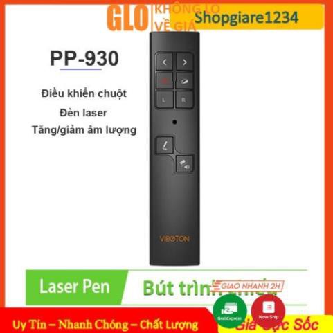 Bút Trình Chiếu Viboton PP-930 Kiêm Chuột Bay- Điều chỉnh âm thanh, Đèn Laser - Hàng Chính Hãng, Full Box - BH 06 T