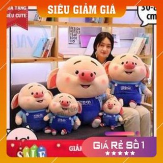 Gấu bông thú nhồi bông heo tiktok nỉ nhung cao cấp co giãn 4 chiều (shopmh59)