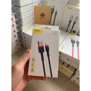 Cáp sạc Lightning, Type-C, USB Micro Baseus Cafule Màu Đen Đỏ