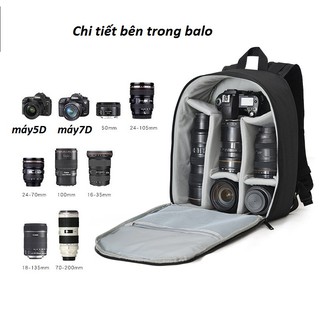 Balo, túi máy ảnh Caden D6.