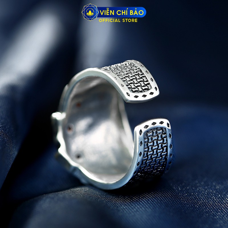 Nhẫn bạc nam Sảnh Chúa, sảnh rồng chất liệu bạc Thái 925 thời trang phụ kiện trang sức nam Viễn Chí Bảo N101222