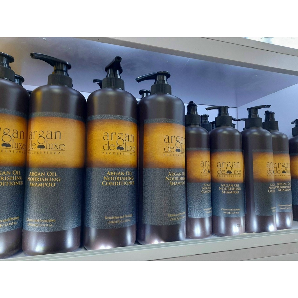 Dầu Gội Xả Argan Deluxe Dành Cho Tóc Hư Tổn Phục Hồi Nhanh Chóng Loại 500ml VÀ 1000ml Lẻ Chai Hoặc Cặp (Sỉ Alo Shop Nhé)