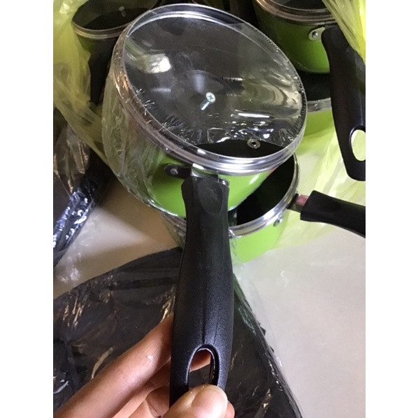 Nồi quấy bột chống dính 14cm - nồi nấu cháo cho bé dày đẹp