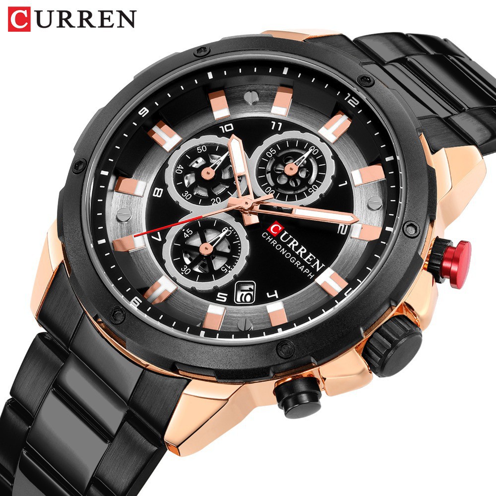 Đồng Hồ Quartz Curren 8323 Chrono Active Chất Liệu Thép Không Gỉ