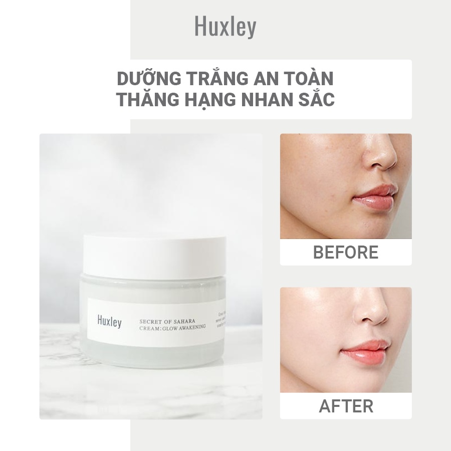 [Mã COSDEP -8% ĐH250k]Kem Dưỡng Trắng, giúp da Căng Bóng Huxley Cream Glow Awakening 50ml