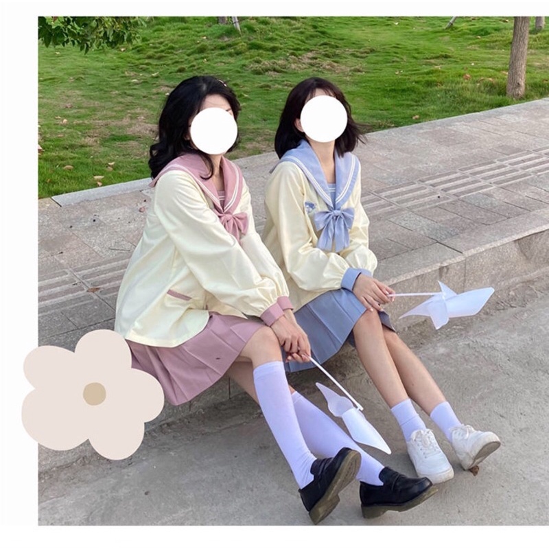 YAS0018-Set đông phục Nhật JK thêu cừu