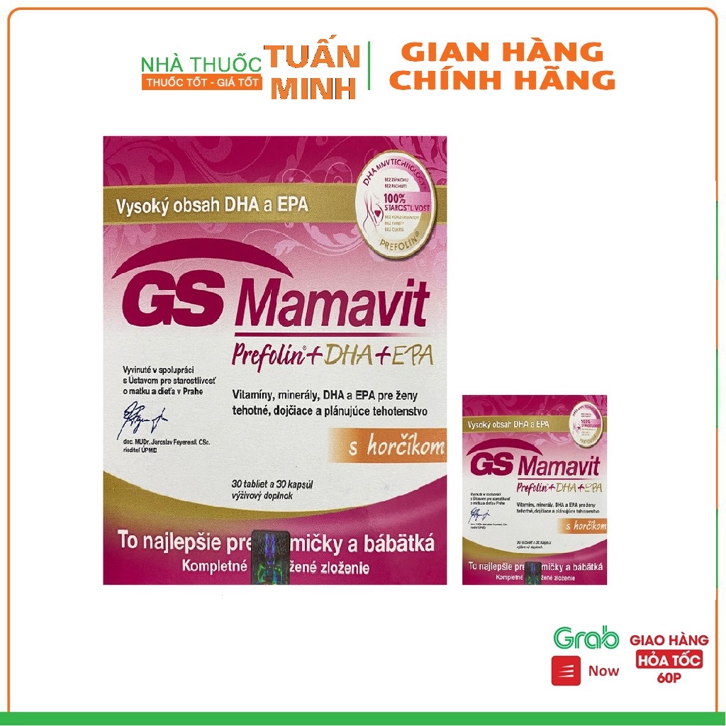 Vitamin tổng hợp GS Mamavit cho phụ nữ mang thai và cho con bú