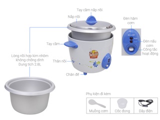 Nồi Cơm Điện Sharp Thái KSH-D28 2.8L