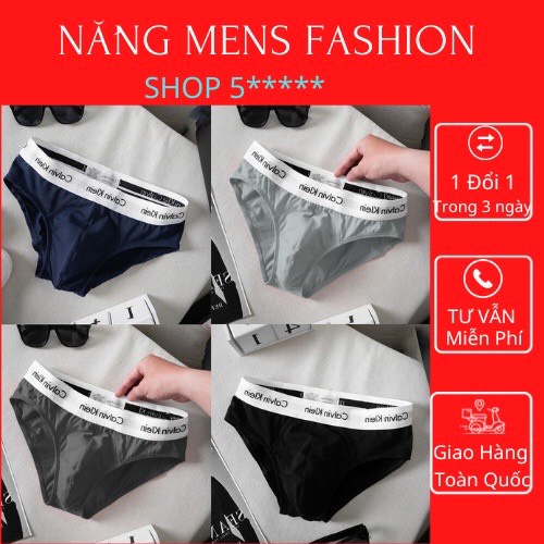 Quần lót nam tam giác thun lạnh, Quần sip nam tam giác cao cấp thoáng khí Kháng khuẩn khử mùi Dáng chuẩn Foom đẹp