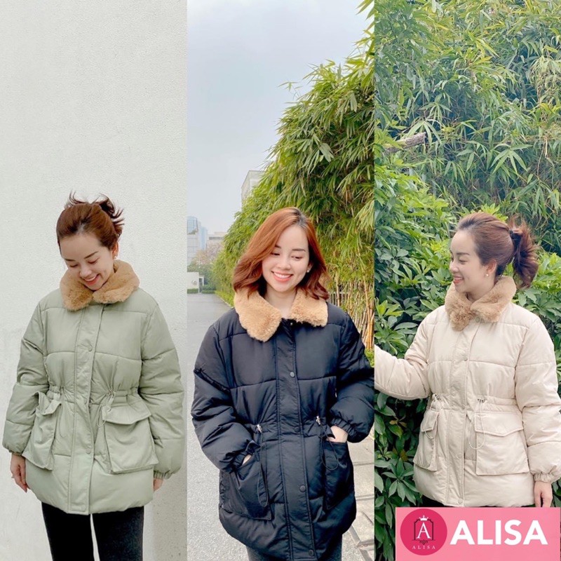 Áo phao rút eo dáng ngắn - ALISA
