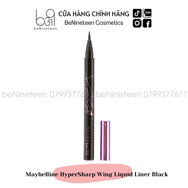 Bút Kẻ Mắt Nước Maybelline HyperSharp Wing Liquid Liner Black 0.5g [BeNineteen]