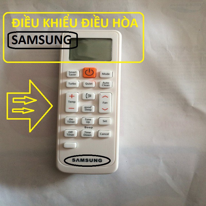 Remote Máy Lạnh SAMSUNG Inverter - Điều Khiển Điều Hòa 2 HAI CHIỀU Sam Sung Nhỡ