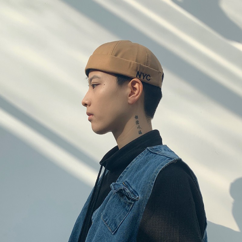 Mũ quả dưa địa chủ beanie không vành thêu chữ NYC – LOPDOP OFFICAL