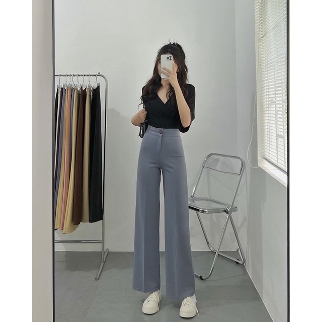 QUẦN TÂY SUÔNG NÚT LỚN