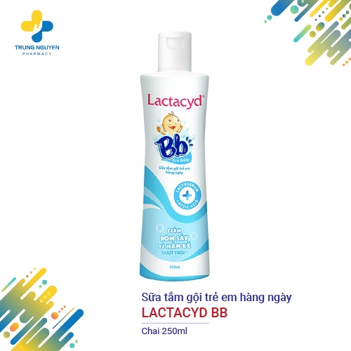 Sữa tắm gội ngừa rôm sảy Lactacyd BB (250ml)