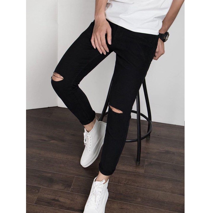 Quần Jean Nam Xanh Đậm Dáng Ôm | BigBuy360 - bigbuy360.vn