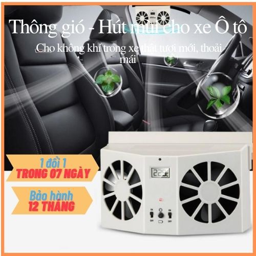 Quạt Thông Gió Ô tô Năng Lượng Mặt Trời Cooler Car