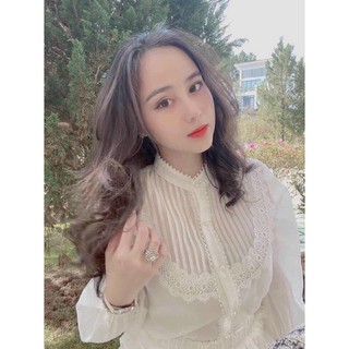 Áo sơ mi viền ren