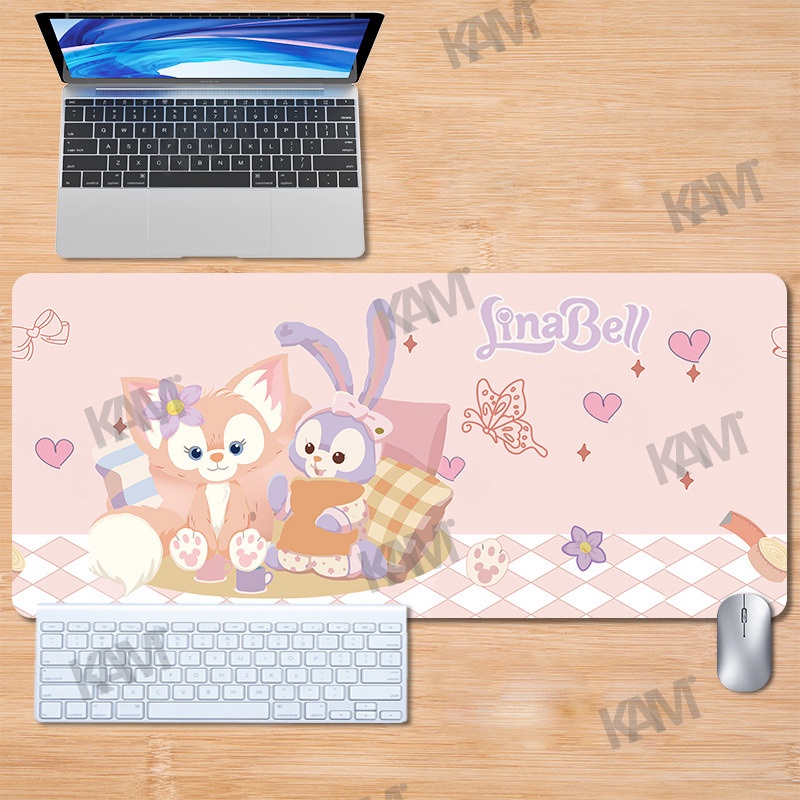 Tấm Lót Chuột Và Bàn Phím Cỡ Lớn 800Mm X 300Mm Chống Thấm Nước In Họa Tiết StellaLou Dễ Thương Trang Trí Phòng / Văn Phòng