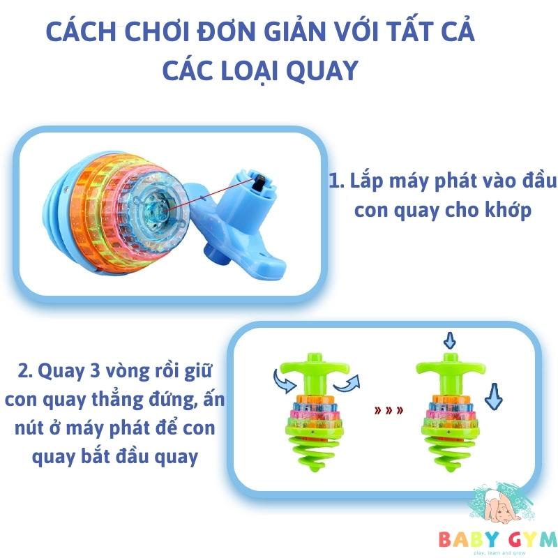 Đồ Chơi Con Quay Cho Bé - Có Nhạc Và Đèn Led Khi Quay