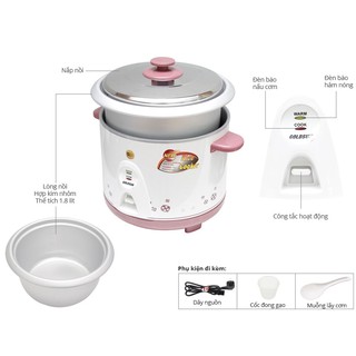 Nồi cơm điện Goldsun ARCG28CP1 - 2.8 lít