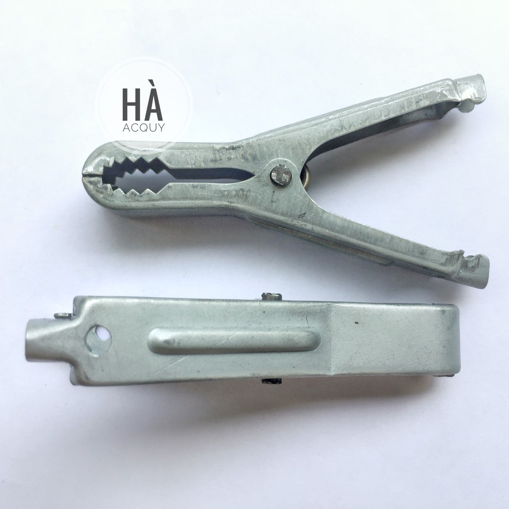 Kẹp Cá Sấu Acquy Xám Tài 30A - 7Cm  - 10 cặp