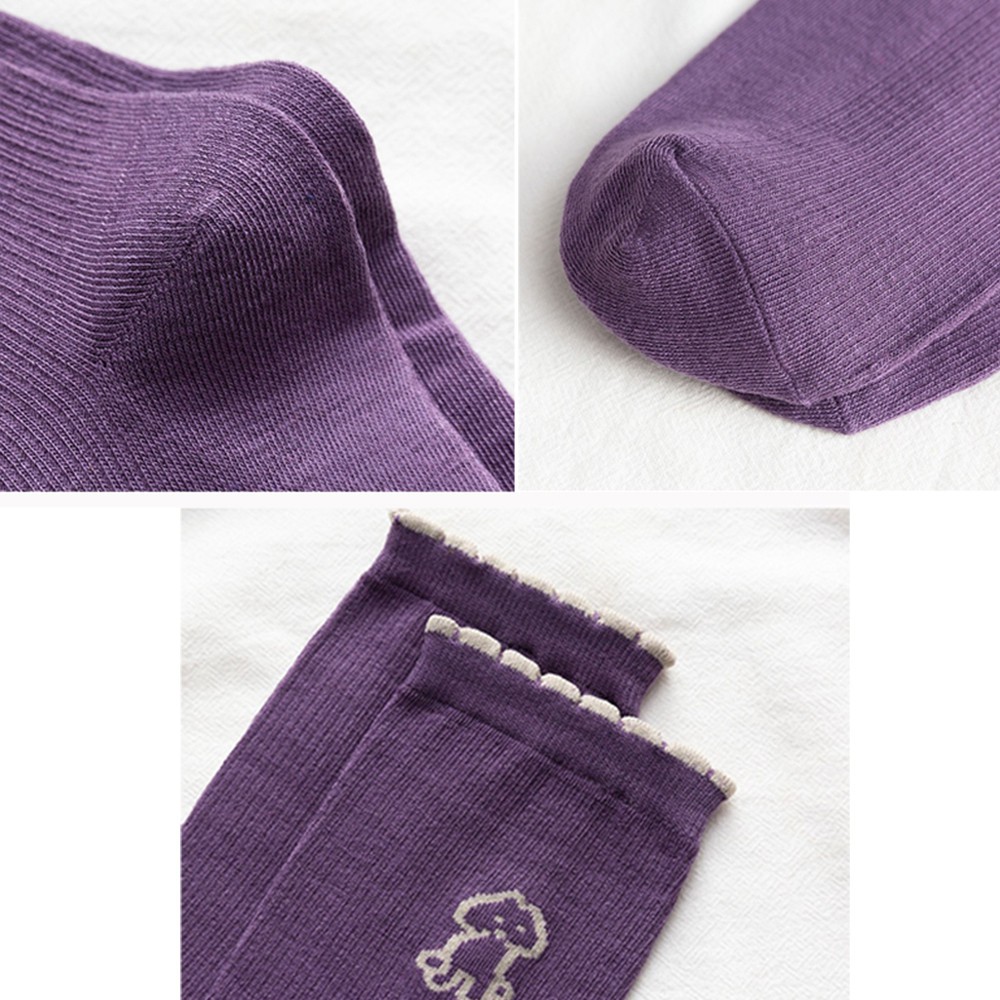 Vớ Cotton In Hình Cún Con Xinh Xắn Cho Nữ