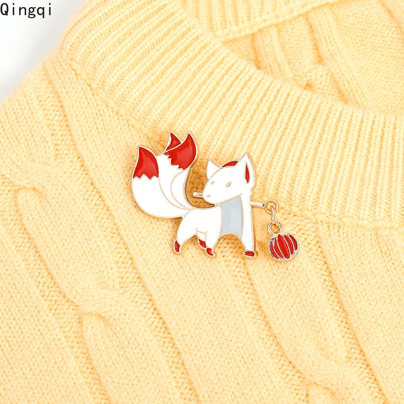 Ghim cài áo Miss Zoe hình cáo chín đuôi thời trang cá tính