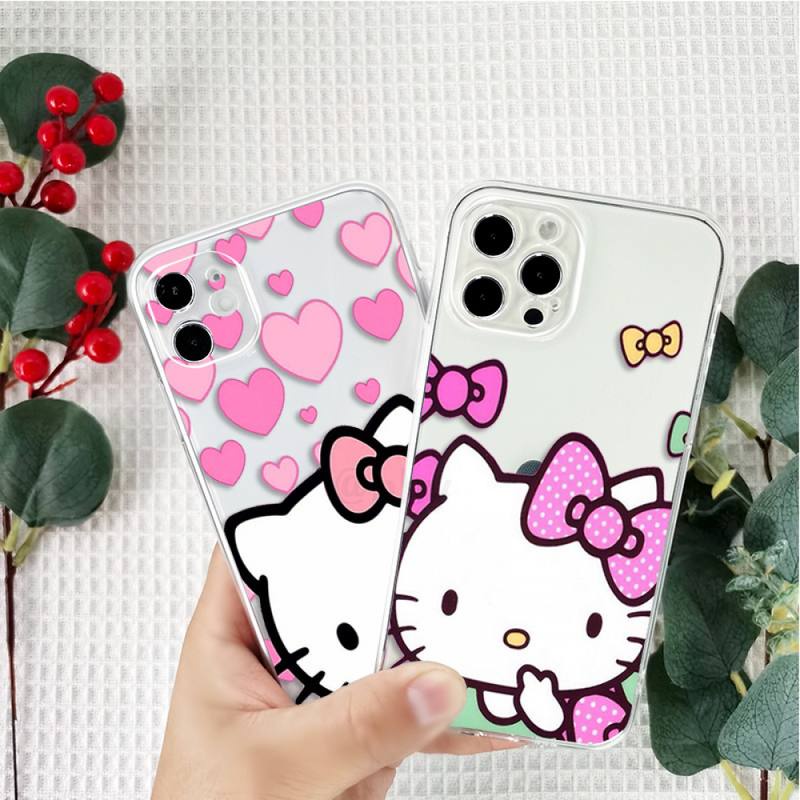 Ốp Điện Thoại Tpu Mềm Chống Sốc In hello Kitty Cho iPhone 14 11 12 13 pro max XS X XR XSMax 7 8 6 6s plus SE 2020