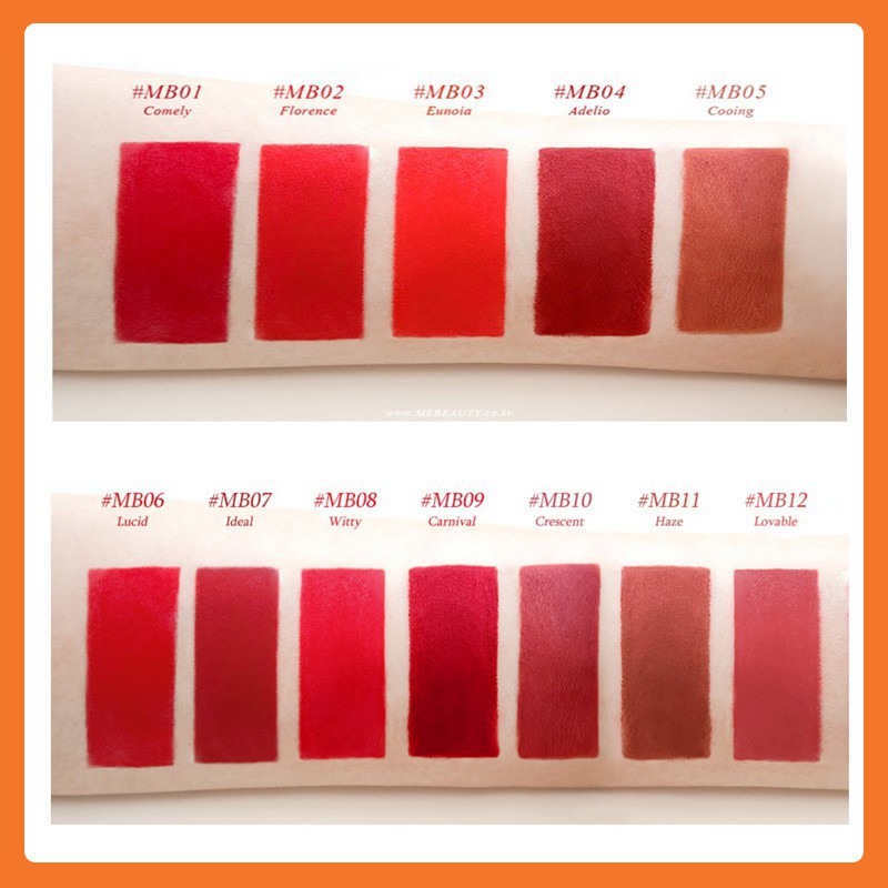 {THANH LÝ} Son Thỏi Lì Mebeauty Silk Touch Matte Lipstick Wedding Collection 3.5g (Son chạm nắp) | BigBuy360 - bigbuy360.vn