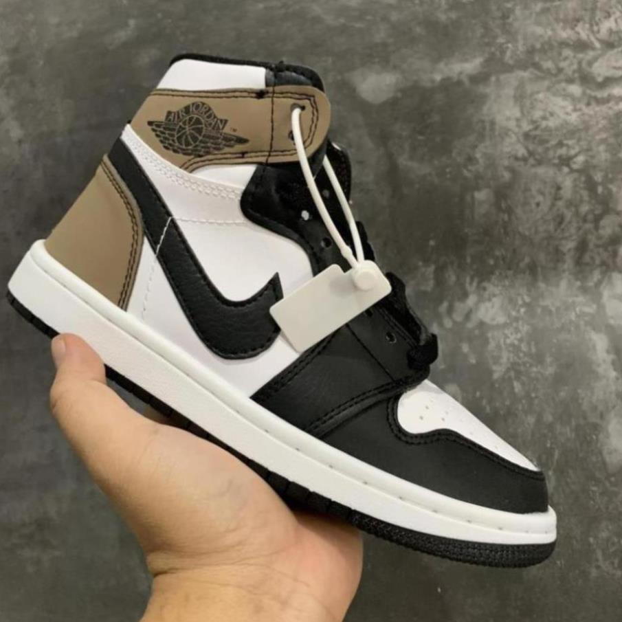 Giày thể thao JORDAN 1 NÂU CỔ CAO hot trend nam nữ, Giày sneaker JD1 nâu cao cổ dùng đi học,tập gym,chạy bộ