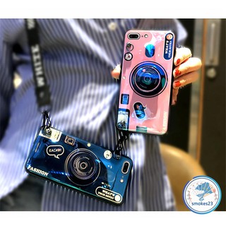 Ốp điện thoại hình máy ảnh có dây đeo cho máy Samsung S10 plus /S10e
